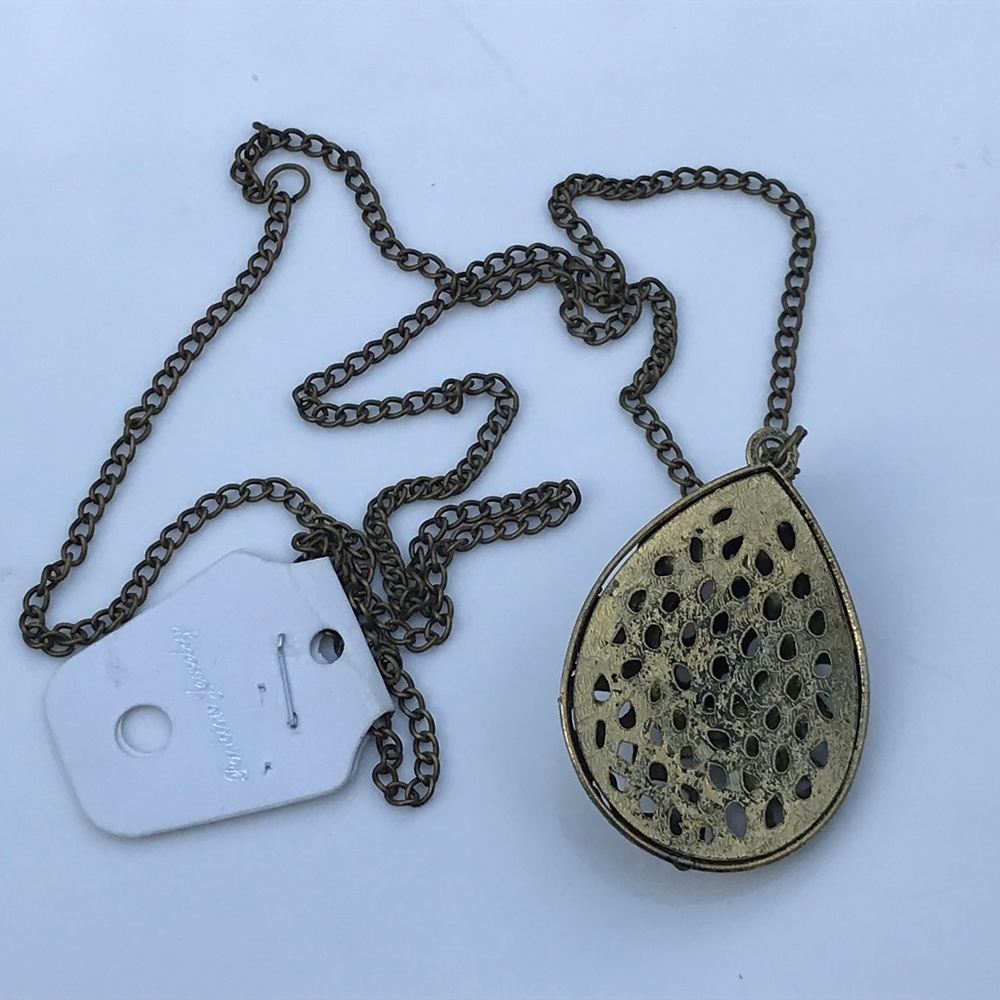 Women Necklace Fashion Jewelry Bronze/Black Tone - Picture 6 of 8